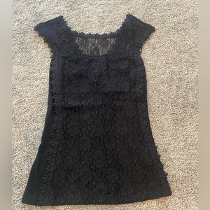 NWT Express lace top in black, XS